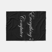 Everythings Computer In A Tesler Donald Trumps Ele フリースブランケット (正面(横))