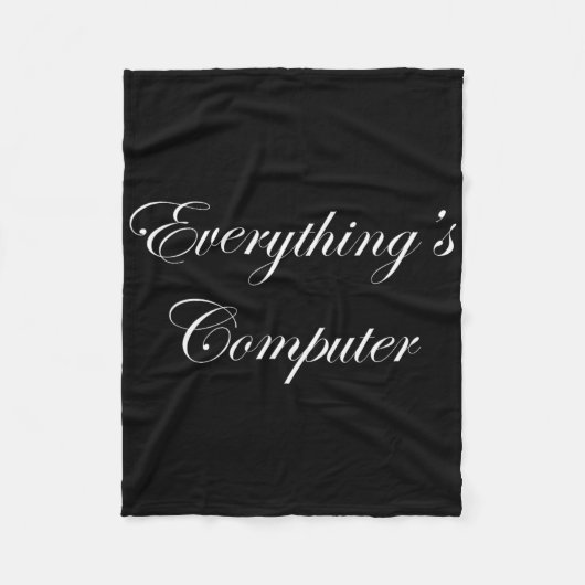 Everythings Computer In A Tesler Donald Trumps Ele フリースブランケット (正面)