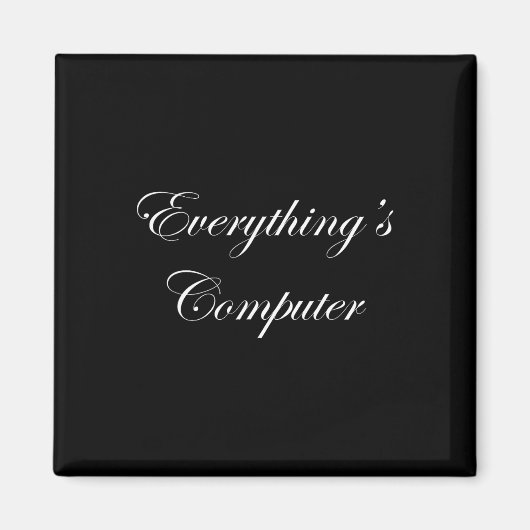 Everythings Computer In A Tesler Donald Trumps Ele マグネット (正面)