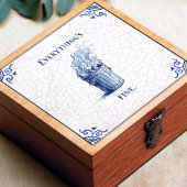Everything's Fine Delft Blue Dutch Style  タイル