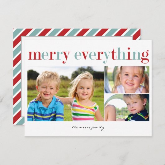Everyting Holdayフメリーォトカードはがき シーズンポストカード (正面/裏面)