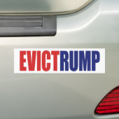 Evict Rump – トランプ大統領の弾劾 バンパーステッカー (車上)