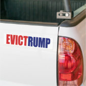 Evict Rump – トランプ大統領の弾劾 バンパーステッカー (トラック上)