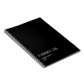 Evidence Log Notebook - ダークユーモアが面白いノート ノートブック (右側)