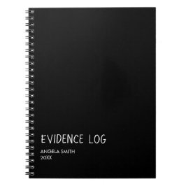 Evidence Log Notebook - ダークユーモアが面白いノート ノートブック