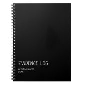 Evidence Log Notebook – Funny Dark Humor Journal,  ノートブック (正面)