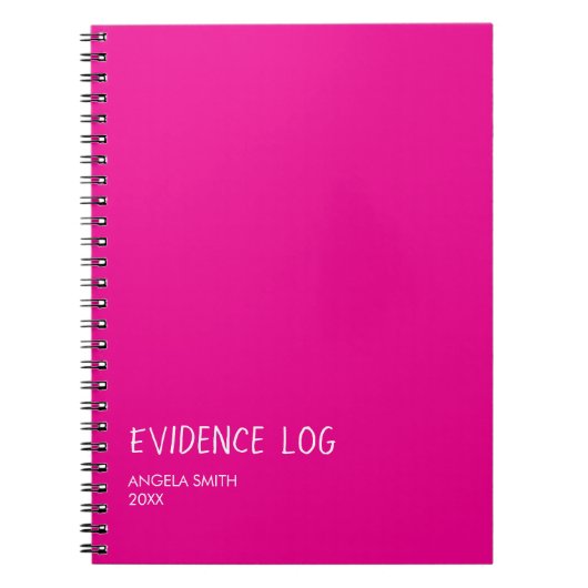Evidence Log Notebook – Funny Dark Humor Journal,  ノートブック (正面)