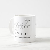 Evieペプチド名mug コーヒーマグカップ (正面左)