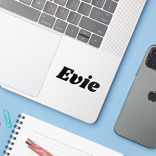 Evie シール (ノートパソコンとiPhone)