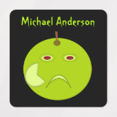 Evil AppleとScarハロウィンカスタムの子供 ラベル (デザイン2)