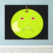 Evil Apple、Scarハロウィーンキャンバス印刷 キャンバスプリント (インサイチュ (ウッドフロア))