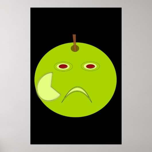 Evil Apple with Scar Halloween Poster ポスター (正面)