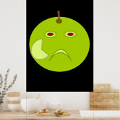Evil Apple with Scar Halloween Poster ポスター (キッチン)