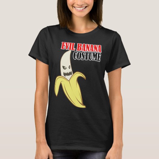 Evil Banana Costume Funny Tシャツ (正面)