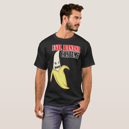 Evil Banana Costume Funny Tシャツ (正面フル)