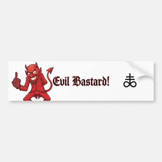 Evil Bastard バンパーステッカー (正面)