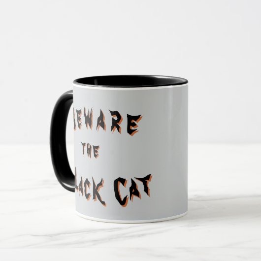 Evil Black Cat Mug マグカップ (正面左)