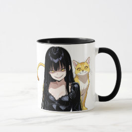 Evil Catlady With Cat マグカップ