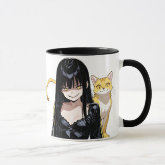 Evil Catlady With Cat マグカップ