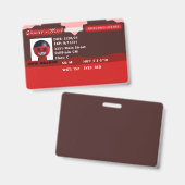 Evil Chance's Infecting License バッジ (正面＆裏面)