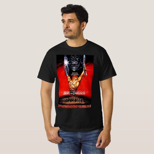Evil Dead Army Of Darkness Ash Williams Horror 80s Tシャツ (正面フル)