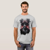 Evil Devil dark art design Tシャツ (正面フル)