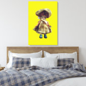 EVIL DORA  DOLL, haunted doll product canvas キャンバスプリント (インサイチュ (寝室))