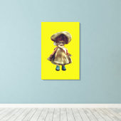 EVIL DORA  DOLL, haunted doll product canvas キャンバスプリント (インサイチュ (ウッドフロア))