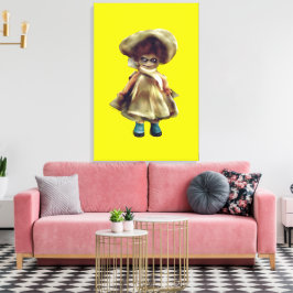 EVIL DORA  DOLL, haunted doll product canvas キャンバスプリント