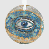 Evil Eye Amulet Geodes and Crystals オーナメント (裏面)
