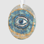 Evil Eye Amulet Geodes and Crystals オーナメント (正面)