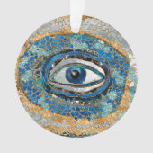 Evil Eye Amulet Geodes and Crystals オーナメント (正面)