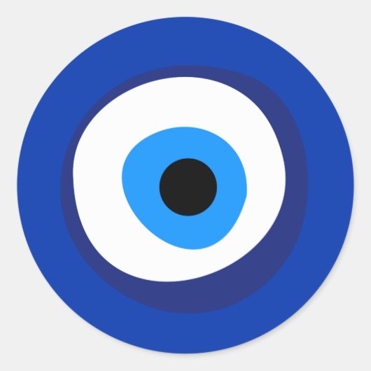evil eye ancient symbol antiquity talisman superst ラウンドシール (正面)