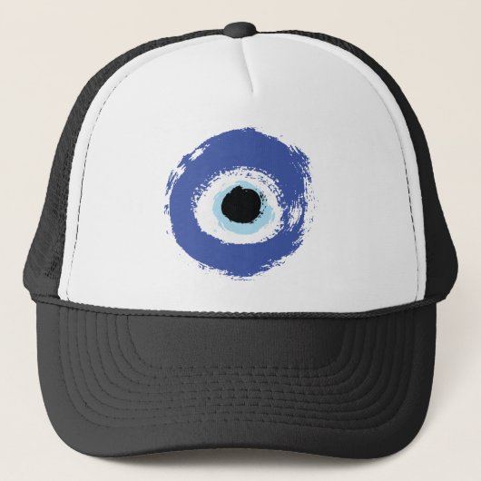Evil Eye Artistic Blue Greek キャップ (正面)