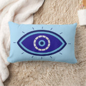 Evil Eye Blue Boho Decor Accent Throw  ランバークッション (ブランケット)