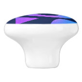 Evil Eye Ceramic Knob Cosmic Teal Purple Mystical セラミックノブ (側面)
