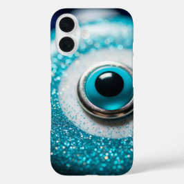 Evil Eye Glass Glitter Talisman iPhone 16ケース
