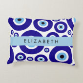 Evil Eye, Greek Eye, Turkish Eye, Mati, Your Name アクセントクッション (裏面)