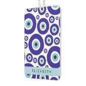 Evil Eye, Greek Eye, Turkish Eye, Mati, Your Name カーエアーフレッシュナー (左)