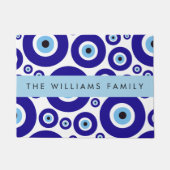 Evil Eye, Greek Eye, Turkish Eye, Mati, Your Name ドアマット (正面)