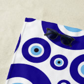 Evil Eye, Greek Eye, Turkish Eye, Mati, Your Name ビーチタオル (インサイチュ)