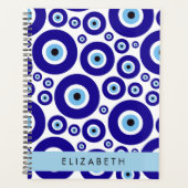 Evil Eye, Greek Eye, Turkish Eye, Mati, Your Name プランナー手帳 (正面)