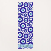 Evil Eye, Greek Eye, Turkish Eye, Mati, Your Name ヨガマット (正面)