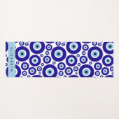 Evil Eye, Greek Eye, Turkish Eye, Mati, Your Name ヨガマット (正面(横))