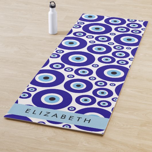Evil Eye, Greek Eye, Turkish Eye, Mati, Your Name ヨガマット (インサイチュ)