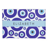 Evil Eye, Greek Eye, Turkish Eye, Mati, Your Name 枕カバー (正面)