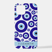 Evil Eye, Greek Eye, Turkish Eye, Mati, Your Name iPhoneケース (裏面)