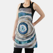 Evil Eye Mineral質感と金ゴールド エプロン (インサイチュ)