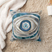Evil Eye Mineral質感と金ゴールド クッション (ブランケット)