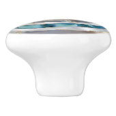 Evil Eye Mineral質感と金ゴールド セラミックノブ (側面)